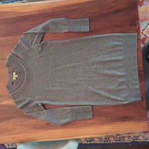 Burberry Wool Cashmere Gray Crew Neck Sweater